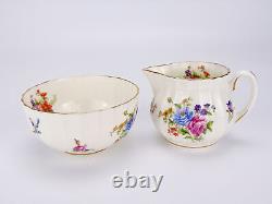 Vintage Royal Worcester Coffee Set for 4 Roanoke Pattern 11 Piece Bone China