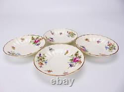 Vintage Royal Worcester Coffee Set for 4 Roanoke Pattern 11 Piece Bone China