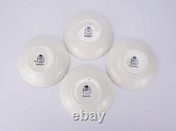 Vintage Royal Worcester Coffee Set for 4 Roanoke Pattern 11 Piece Bone China