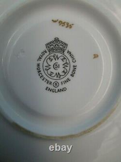Vintage Royal Worcester Cup & Saucer Set Signed Artwork Bone China