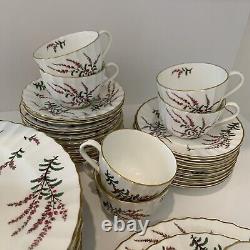 Vintage Royal Worcester Dunrobin Dinnerware For 12, 60 Pcs. England Bone China