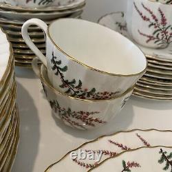 Vintage Royal Worcester Dunrobin Dinnerware For 12, 60 Pcs. England Bone China