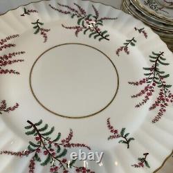 Vintage Royal Worcester Dunrobin Dinnerware For 12, 60 Pcs. England Bone China