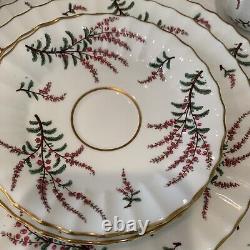 Vintage Royal Worcester Dunrobin Dinnerware For 12, 60 Pcs. England Bone China