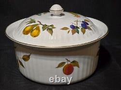 Vintage Royal Worcester EVESHAM GOLD Covered Casserole Baking Serving Set Of 3