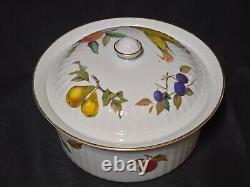 Vintage Royal Worcester EVESHAM GOLD Covered Casserole Baking Serving Set Of 3