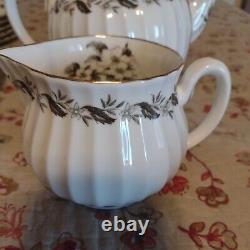 Vintage Royal Worcester Engadine Tea Set With Luncheon Plates