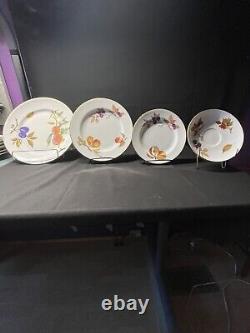 Vintage Royal Worcester Evesham Gold Porcelain Dinnerware Set- 30 Pieces