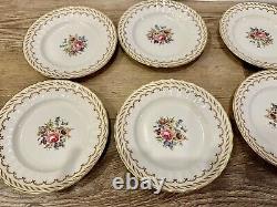 Vintage Royal Worcester KEMPSEY Porcelain Set of 10 Bread & Butter Plates