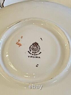 Vintage Royal Worcester Virginia Pattern Porcelain Dinner Service for 12