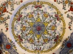 Vintage Set of 6 Royal Worcester Canopic Porcelain Plates with Extra Plate