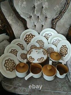 Vintage Set of Pottery Royal Worcester Palissy Kalabar- 2A6B, 14 items excellent