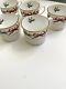 Vtg 1987 Royal Worcester Holly Ribbons Cups Set Of 5