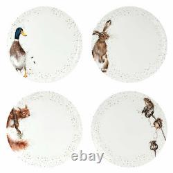 Wrendale Designs 16 Piece Tableware set Dinner Plates Side Plates Bowls